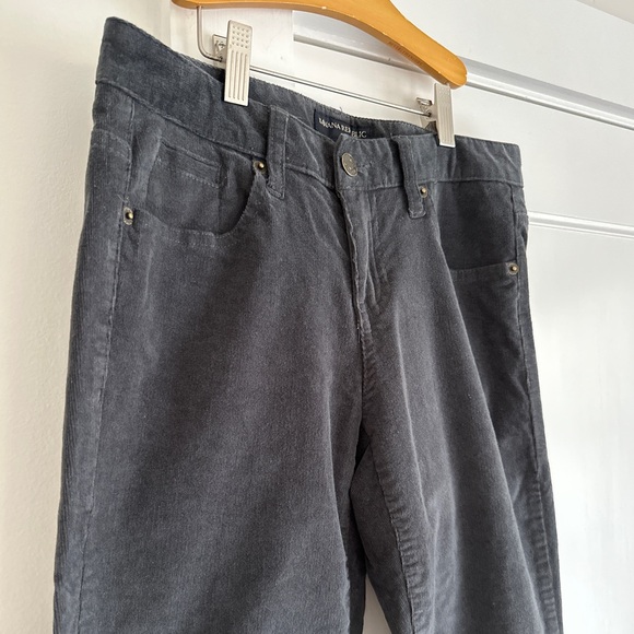 Banana Republic Grey Corduroy/Velvet Flare Jeans - Picture 3 of 6